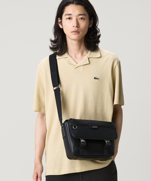 LACOSTE（ラコステ） ショルダーバッグ オシアン レザーフラップ