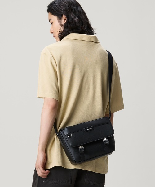 LACOSTE（ラコステ） ショルダーバッグ オシアン レザーフラップ