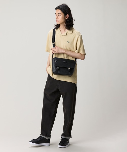 ラコステショルダーバッグ LACOSTE（ラコステ） ショルダーバッグ オシアン レザーフラップ