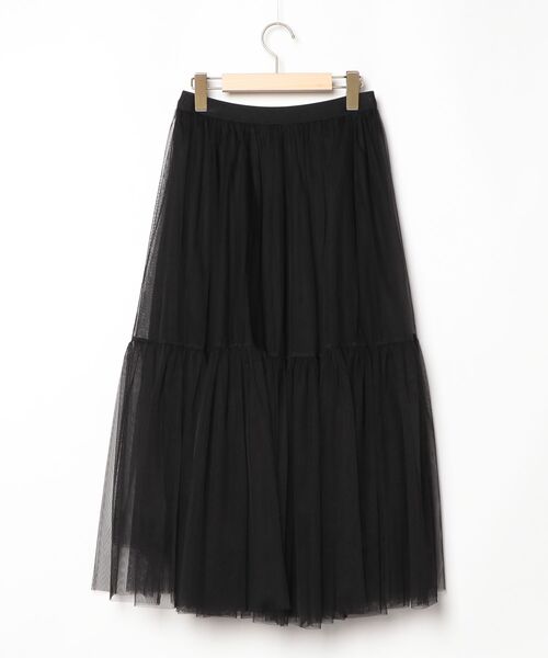 「ad thie」 フレアスカート FREE ブラック レディース_画像2