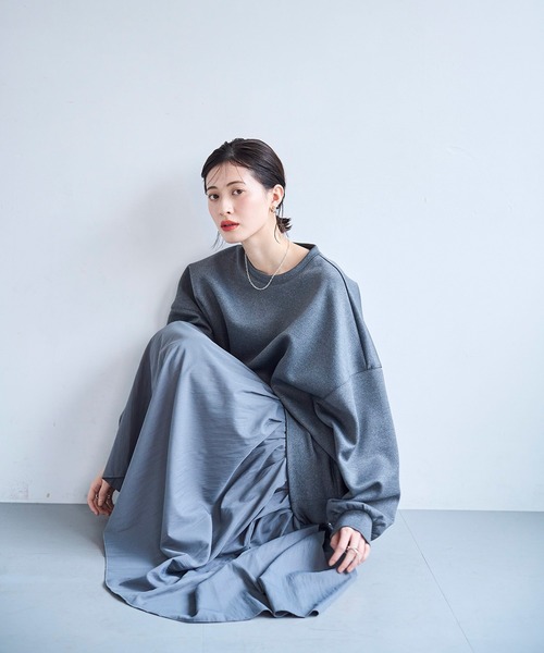 「meilmada」 長袖ワンピース FREE ブラック レディース_画像8