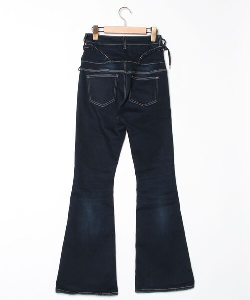 「EMODA」 ブーツカットデニムパンツ MEDIUM インディゴブルー レディース_画像2