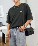 tシャツ 刺繍 ワイド 半袖 Tシャツ ロゴ ...の詳細画像4