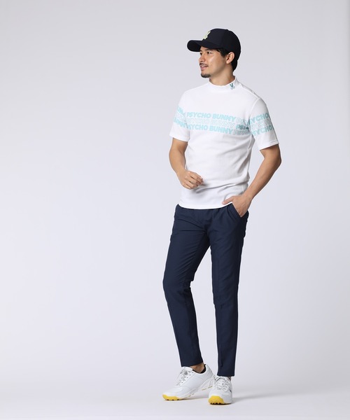 Psycho Bunny（サイコバニー） uvカット tシャツ 「GOLF」ロゴパネル