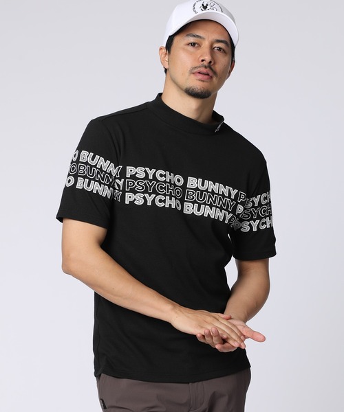 Psycho Bunny（サイコバニー） uvカット tシャツ 「GOLF」ロゴパネル