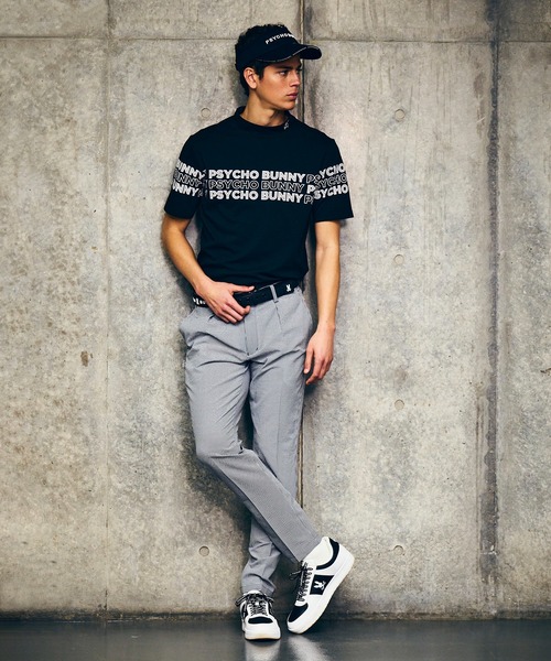 Psycho Bunny（サイコバニー） tシャツ 「GOLF」ロゴパネルプリント