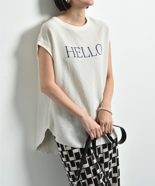 「INTERPLANET」 ノースリーブトップス FREE ブラウン レディース_画像2