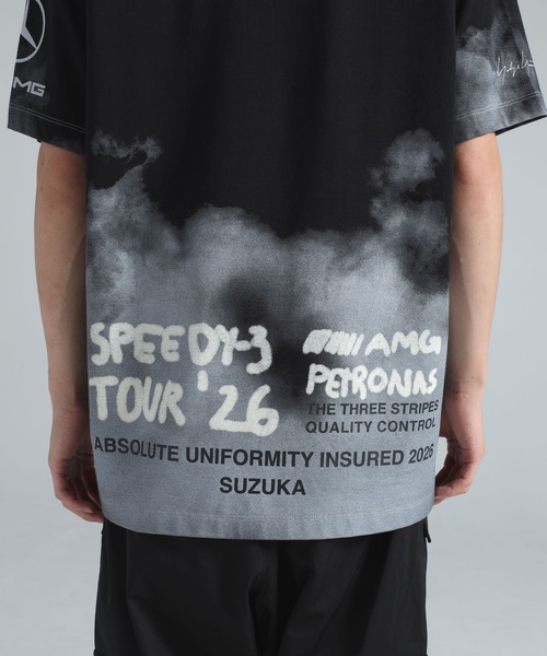 Y-3 tシャツ MERCEDES - AMG PETRONAS FORMULA 1 TEAM TOUR SHORT