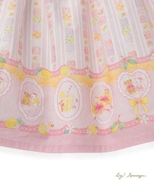 coeur a ワンピース 「想馬まゆ×coeur coeur」レモンプリント