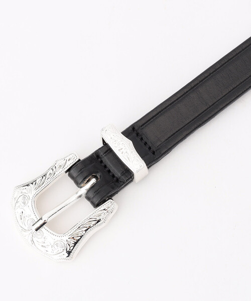 ベルト MONITALY/モニタリー Extra Long Leather Belt メンズの画像