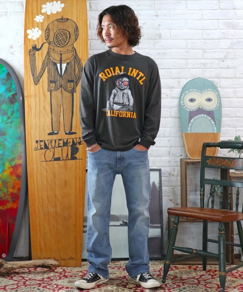 「roial」 長袖Tシャツ M ホワイト メンズ_画像7