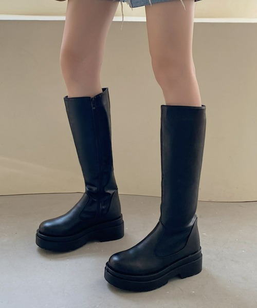 「Shoes in Closet」 ロングブーツ L ブラック レディース_画像8