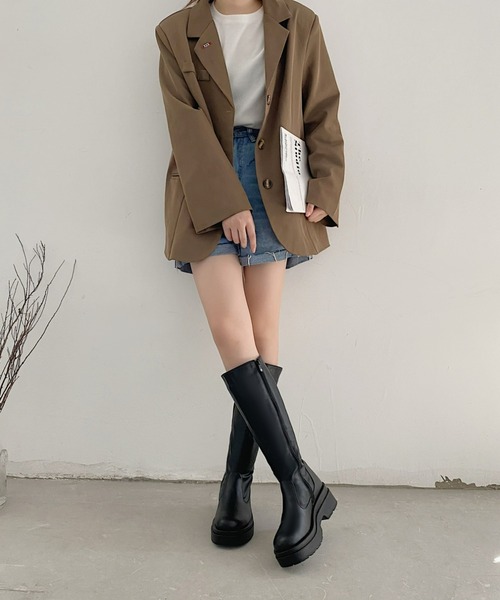 「Shoes in Closet」 ロングブーツ L ブラック レディース_画像9