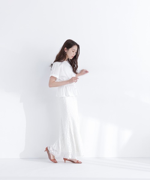 ブラウス シャツ 追加生産「ちょうど、いい服」きゅっとふわっと。全部盛りブラウス レディースの画像