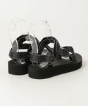 「Teva」 フラットサンダル 23cm ブラ...の詳細画像1