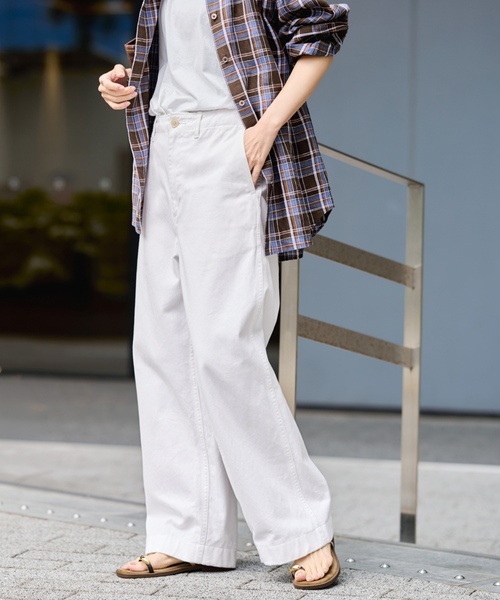 「FRAMeWORK」 チノパンツ 36 ベージュ レディース_画像2