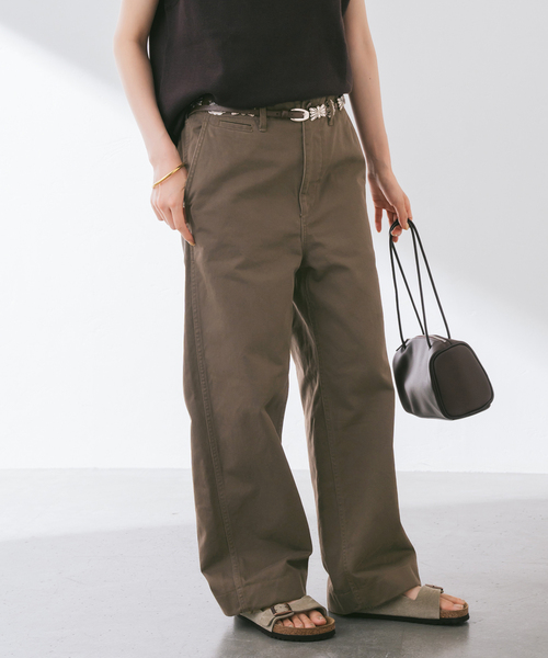 「FRAMeWORK」 チノパンツ 36 ベージュ レディース_画像3