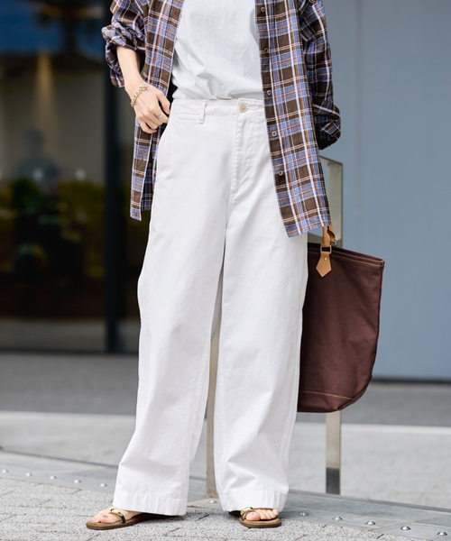 「FRAMeWORK」 チノパンツ 36 ベージュ レディース_画像8
