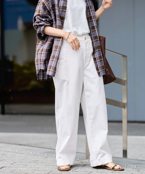 「FRAMeWORK」 チノパンツ 36 ベージュ レディース_画像9