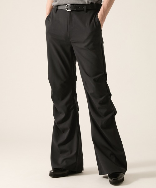 CLEL（クレイル） スラックス 「CLEL」Grace Cloth 3D Tuck Flare