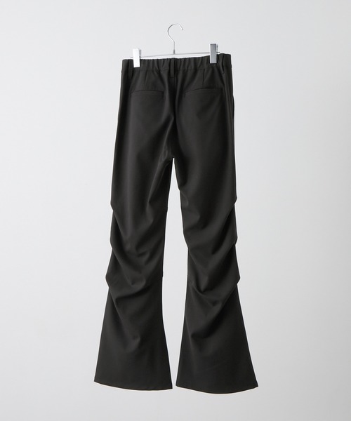 CLEL（クレイル） スラックス 「CLEL」Grace Cloth 3D Tuck Flare