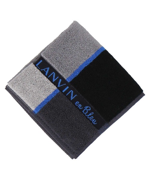 チョコザップハンカチ LANVIN en Bleu ハンカチ タオルハンカチ メンズ レディース
