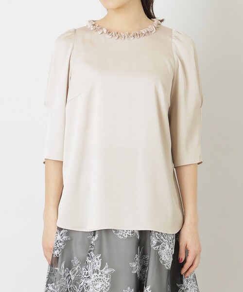 「TO BE CHIC」 7分袖ブラウス 40 オフホワイト レディース_画像5