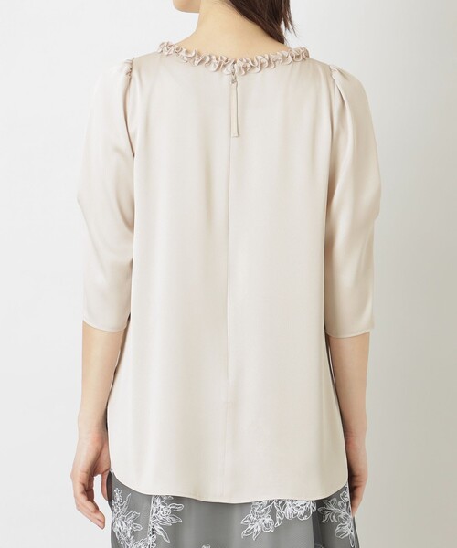 「TO BE CHIC」 7分袖ブラウス 40 オフホワイト レディース_画像7