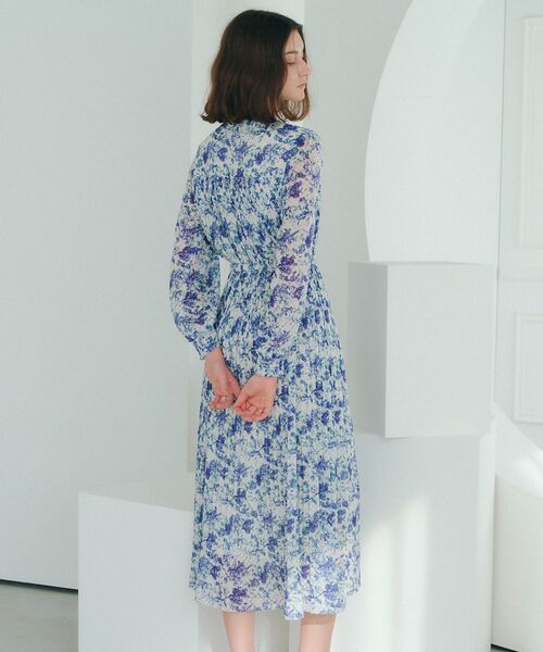 「YECCA VECCA」 長袖ワンピース FREE ネイビー レディース_画像7