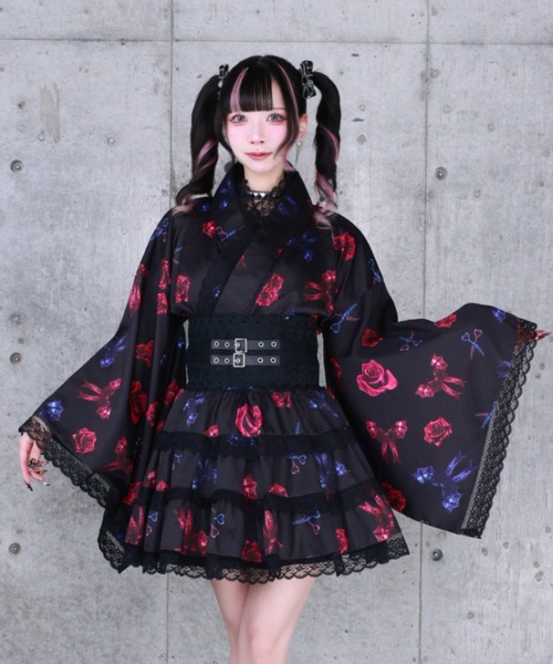 Amilige（アミリージュ） 浴衣 Devil Rose Bat浴衣ドレス レディース