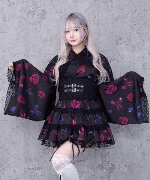 Amilige（アミリージュ） 浴衣 Devil Rose Bat浴衣ドレス レディース