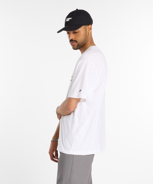 「New Balance」 半袖Tシャツ LARGE ブラック メンズ_画像4
