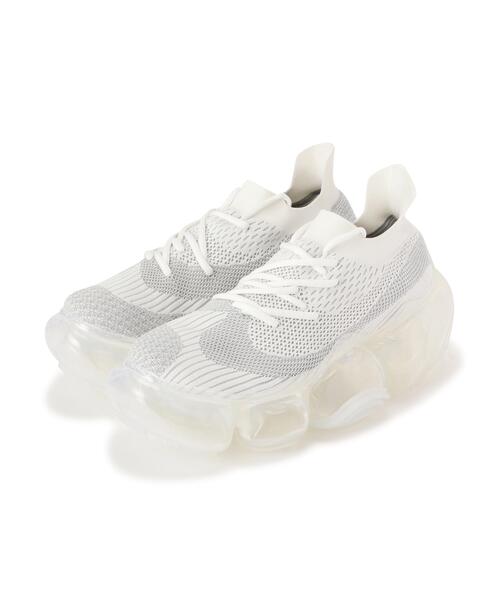 グラウンズ　スニーカー　厚底　MOOPIE grounds（グラウンズ） スニーカー grounds/グラウンズ/MOOPIE/WHITE