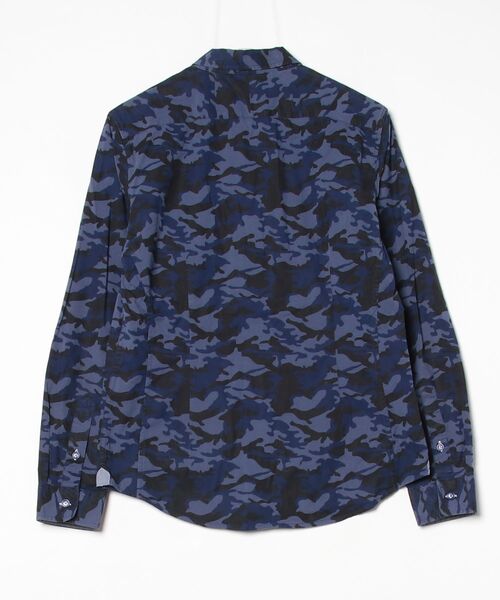 「MEN'S MELROSE」 長袖シャツ 3 ブルー メンズ_画像2