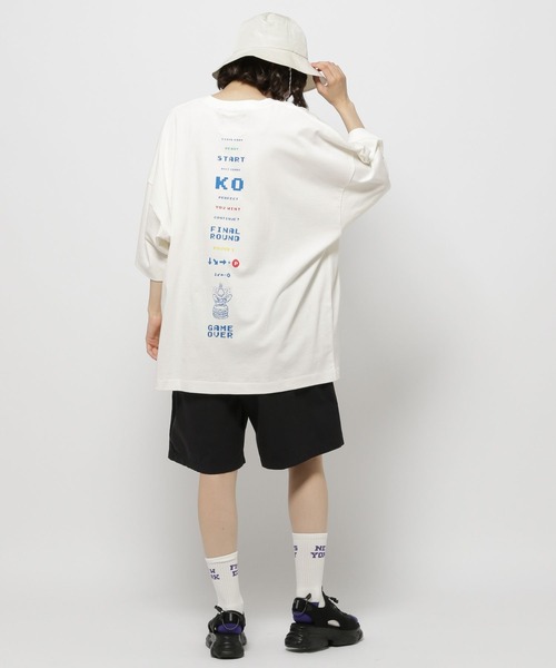 「Fishs Eddy」 半袖Tシャツ LARGE ホワイト レディース_画像7