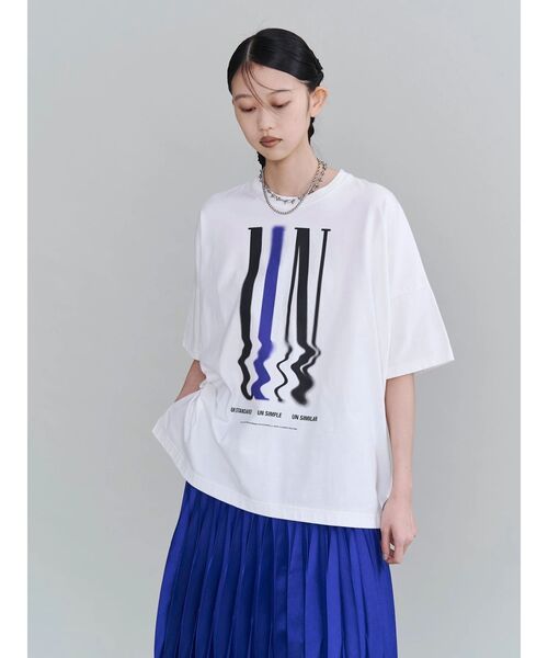 UN3D.（アンスリード） tシャツ 半袖 BLEED PAINT T-SH / ブリード