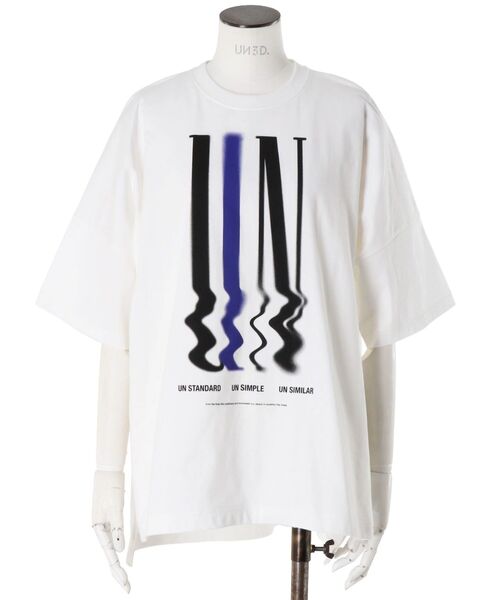 UN3D.（アンスリード） tシャツ 半袖 BLEED PAINT T-SH / ブリード