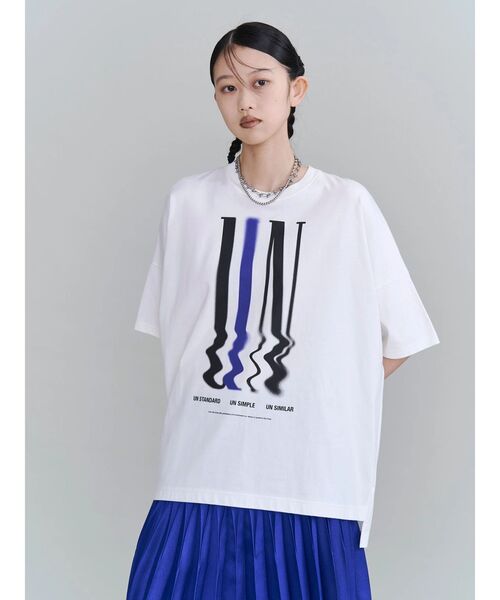 UN3D.（アンスリード） tシャツ 半袖 BLEED PAINT T-SH / ブリード