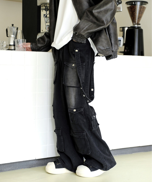 「neos」 デニムパンツ MEDIUM ブラック メンズ_画像3