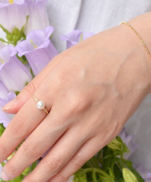 sowi 指輪 リング K18 パール アデルコレクション あこやパール リング