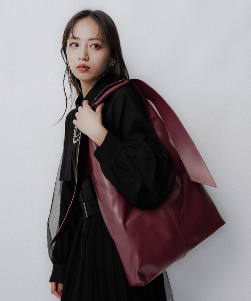 HARE   レザートートバッグ HARE トートバッグ シンセティックレザーショッパートートバッグ