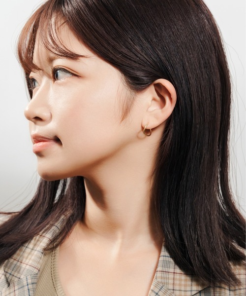 Jewel closet by L&Co. ピアス K18 フープ レディース メンズ