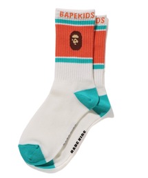 A BATHING APE 靴下 HEAD LINE SOCKS K キッズ 子供 男の子