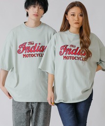 インドtシャツ あ INDIAN MOTOCYCLE tシャツ × ADMIX-Japan 16/- 空紡糸コットン