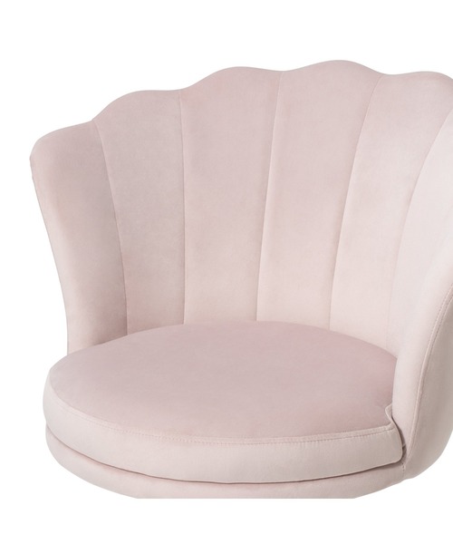 Francfranc 家具 シェル デスクチェア ピンク : ZOZOTOWN Yahoo