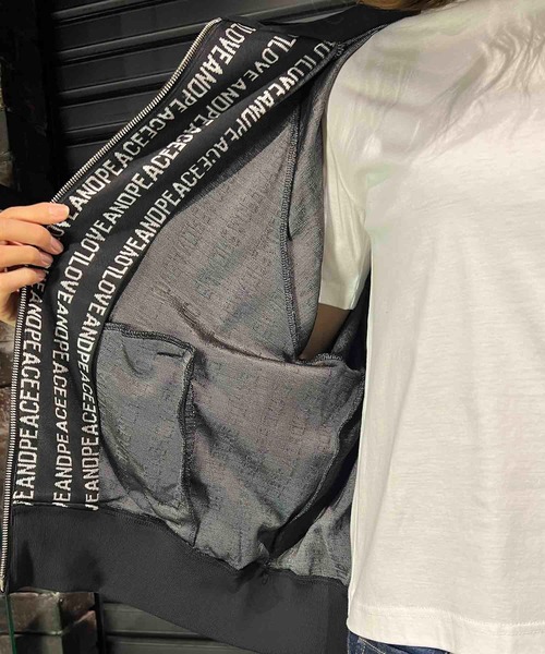 パーカー LOVE ＆ PEACE ZIP HOODIE レディース roar guns パーカー LOVE ＆ PEACE ZIP HOODIE レディース