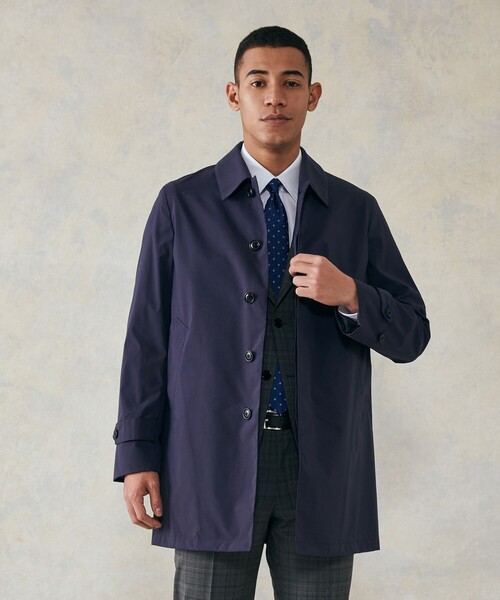 『新品、値札付』Jプレス　テクニカルライトポプリン ドレスカーコート J.PRESS（J.プレス） ステンカラーコート コート テクニカルライト