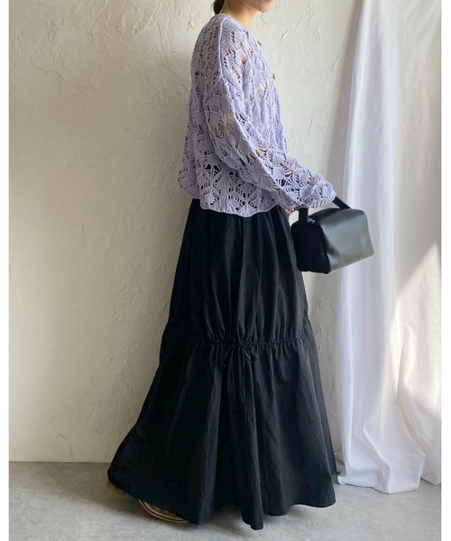 She's Closet スカート Aラインボリュームフレアワッシャー