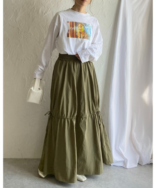 She's Closet スカート Aラインボリュームフレアワッシャー