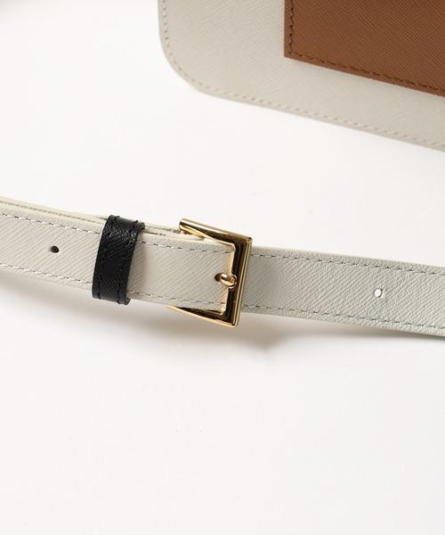 CULLNI レザーショルダーバッグ CULLNI ショルダーバッグ Leather Flap Shoulder Bag メンズ
